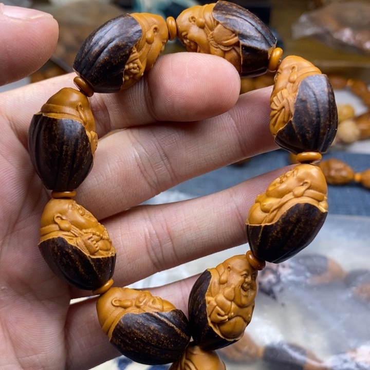 橄榄核手串/手链橄榄核雕工艺手串