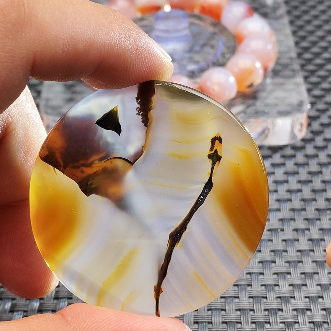 E***g玛瑙/玉髓未镶嵌吊坠(不含链)