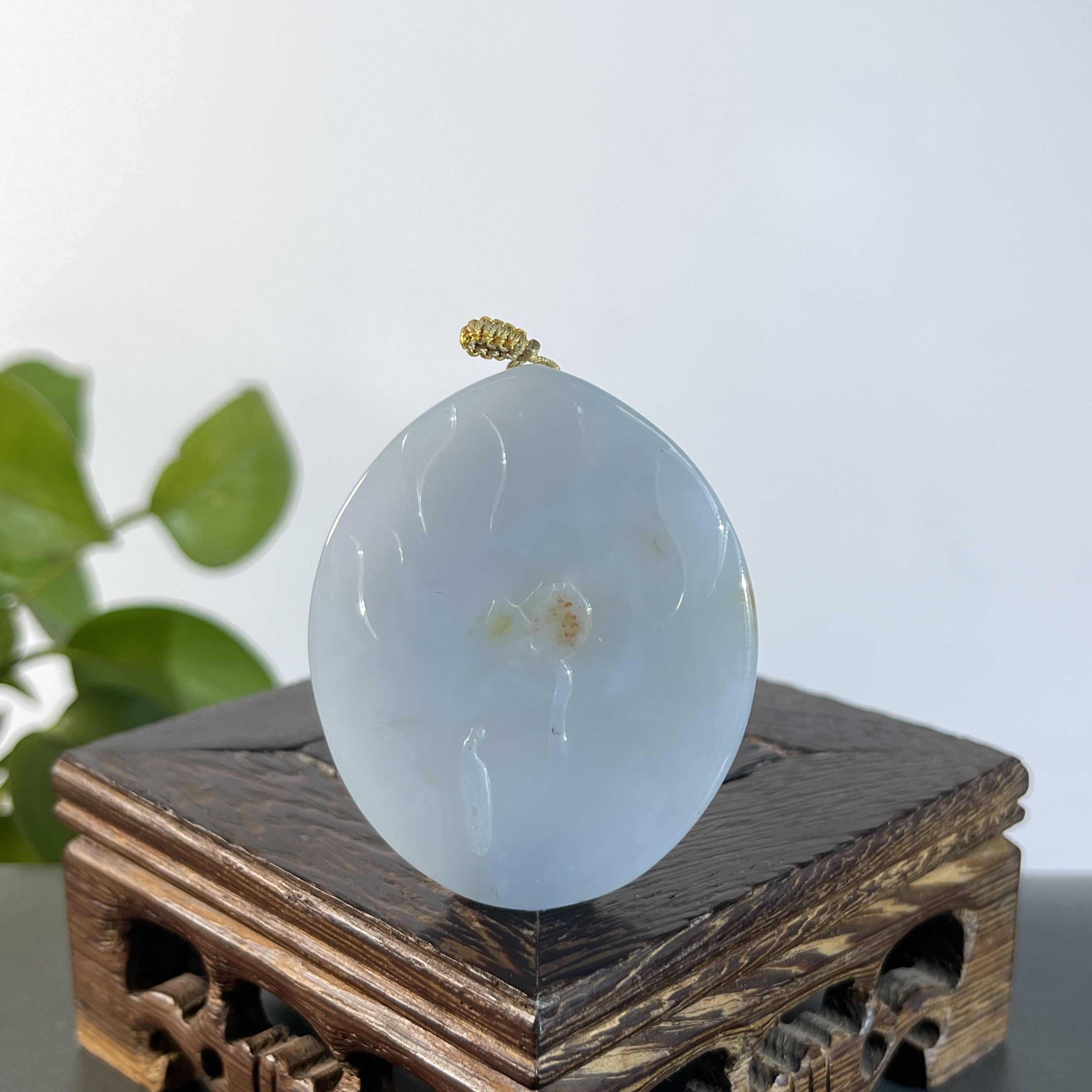 JSW01-112 天然缅甸A货翡翠 莲花悟道