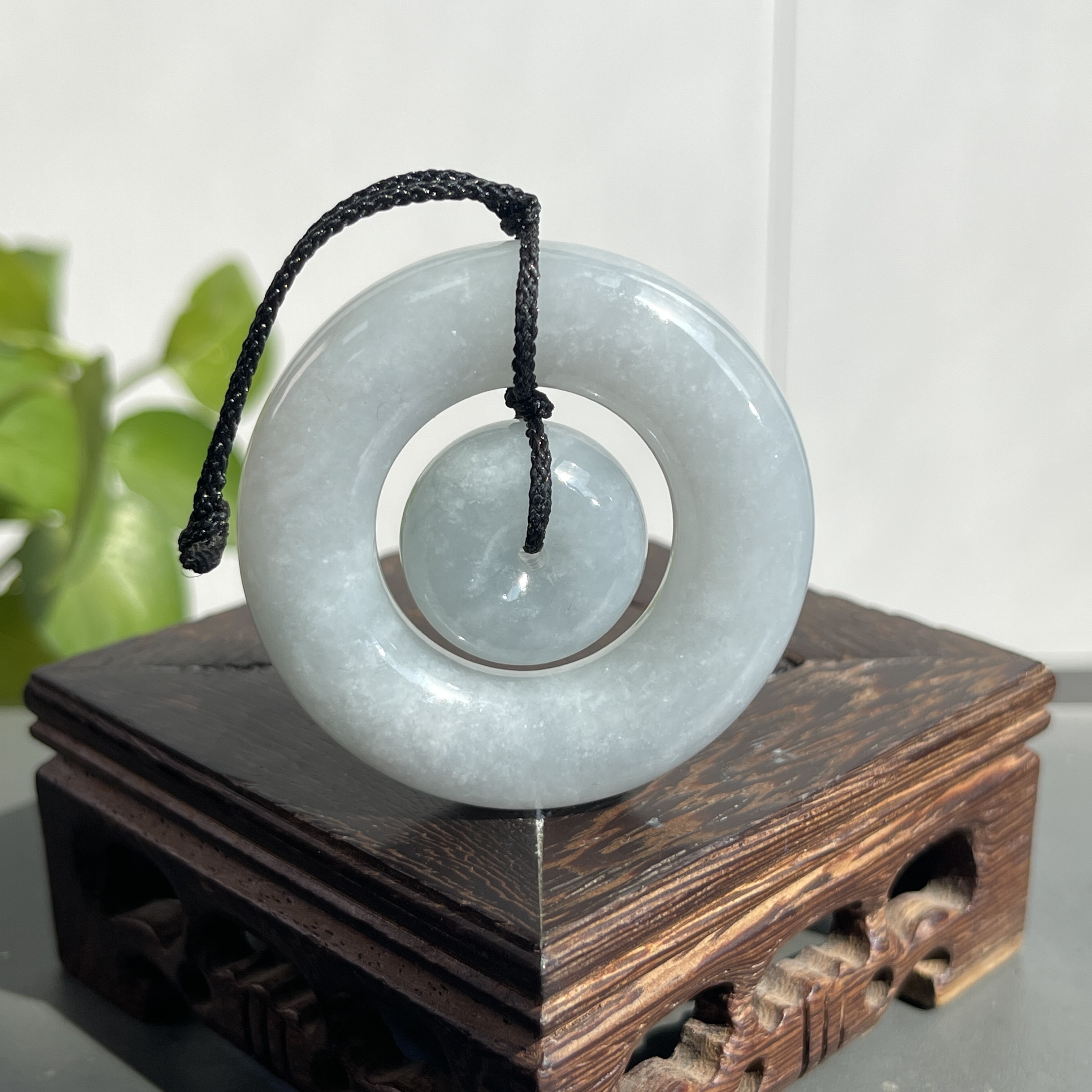 JSB03-22 天然缅甸翡翠A货 子母扣