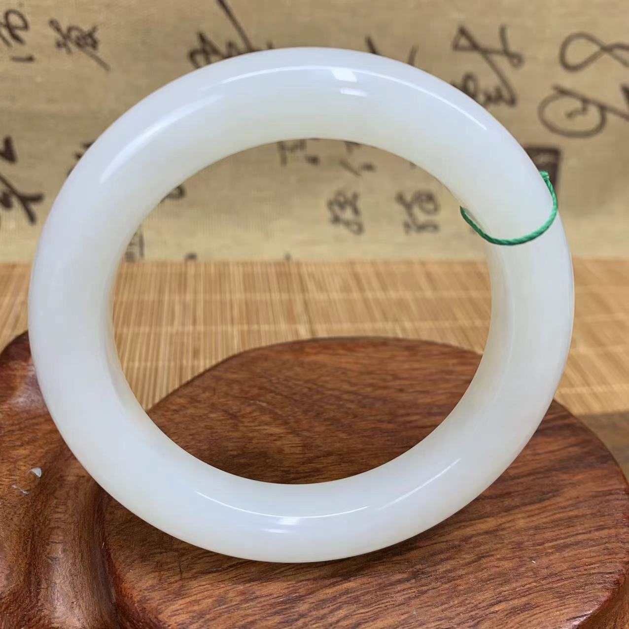 和田玉羊脂白玉手镯、传承经典#701086 顺丰包邮   