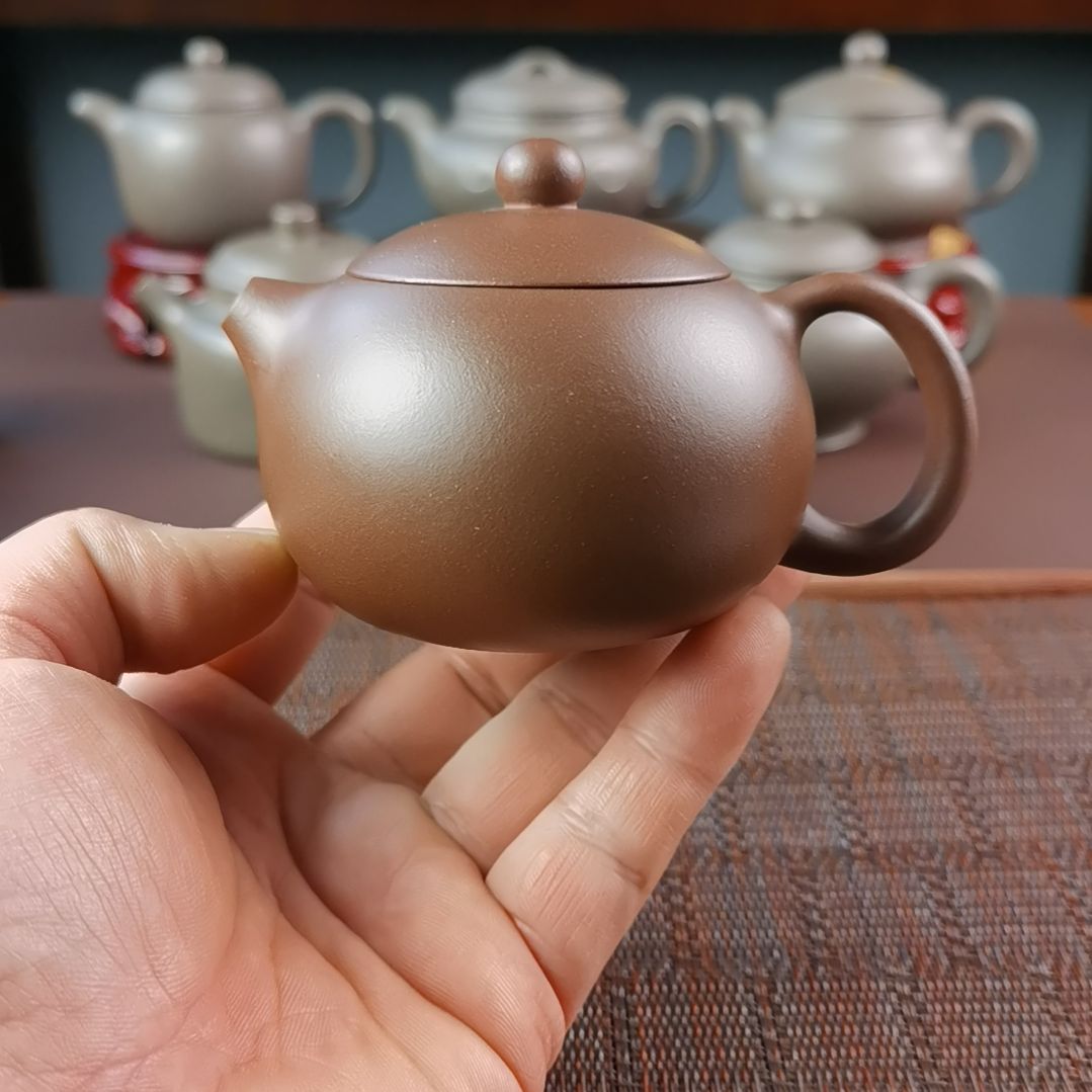 紫砂茶壶龙山紫泥西施180CC