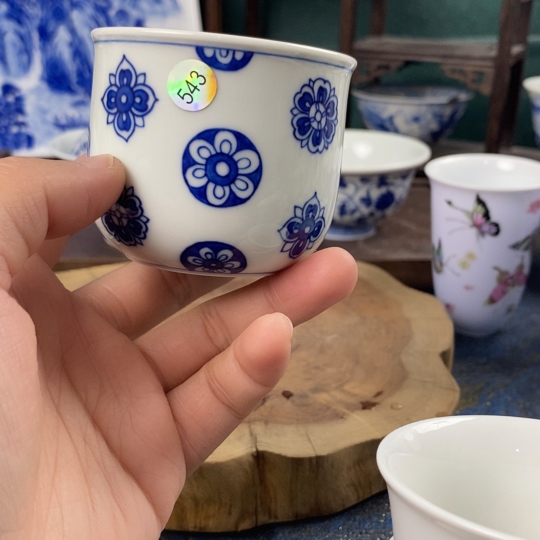 瓷片景德镇手绘青花茶器543