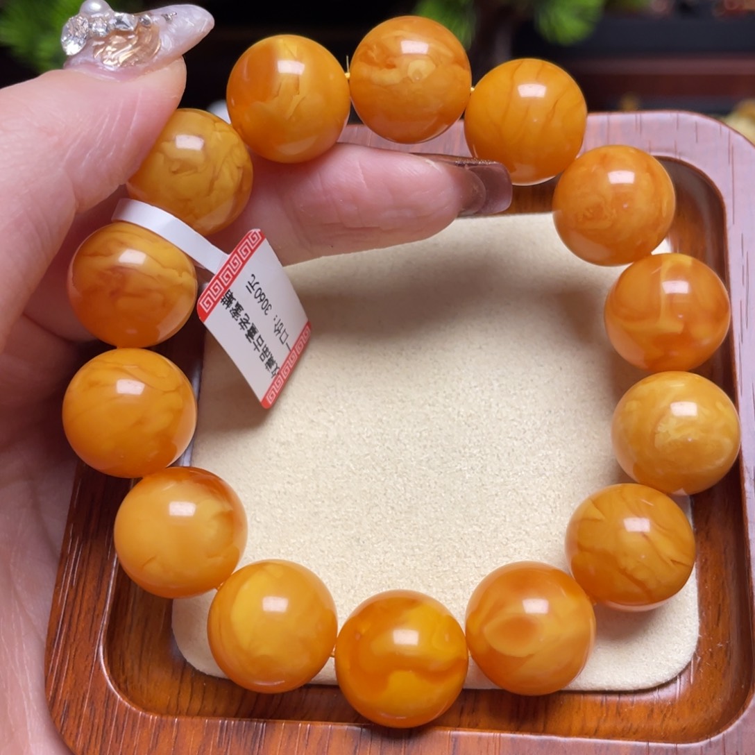 蜜蜡手链未镶嵌手串