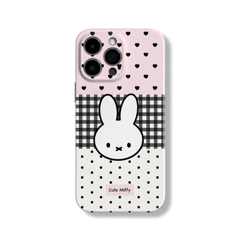 波点米菲兔软壳适用于苹果VIVO华为OPPO小米荣耀一加手机壳