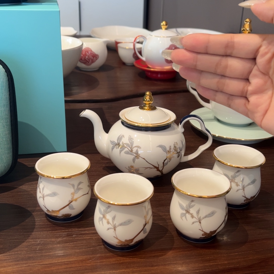 瓷片丹桂飘香6头茶二级
