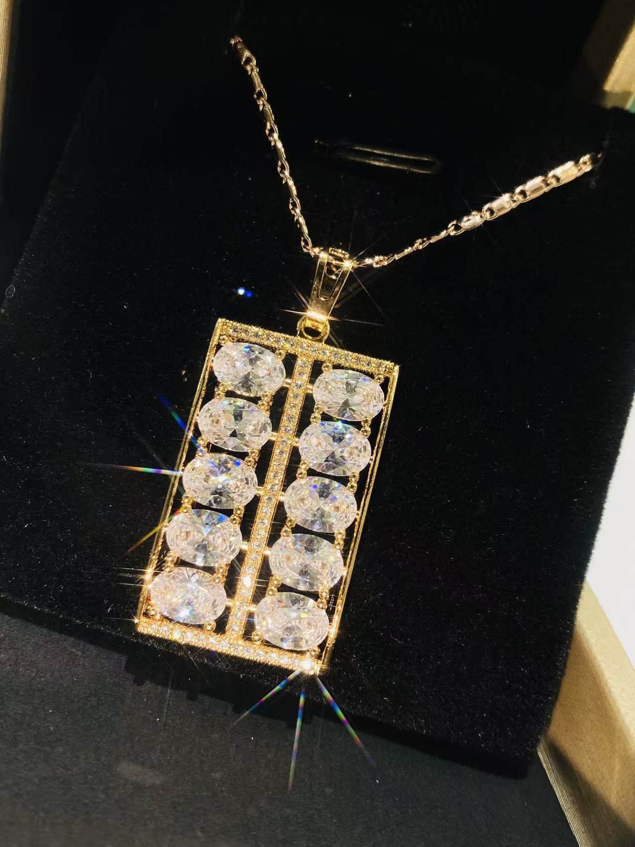 [南非甄选】NFZX  LC-1694 DIY套装【橄榄算盘吊坠首饰 