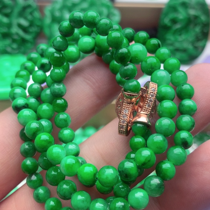 翡翠未镶嵌毛衣链