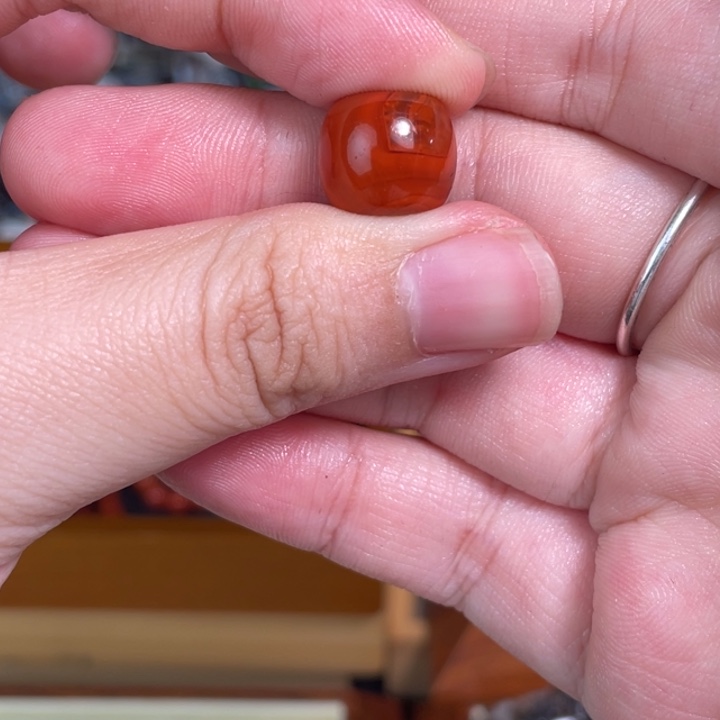 南红玛瑙未镶嵌颈饰53卡12+