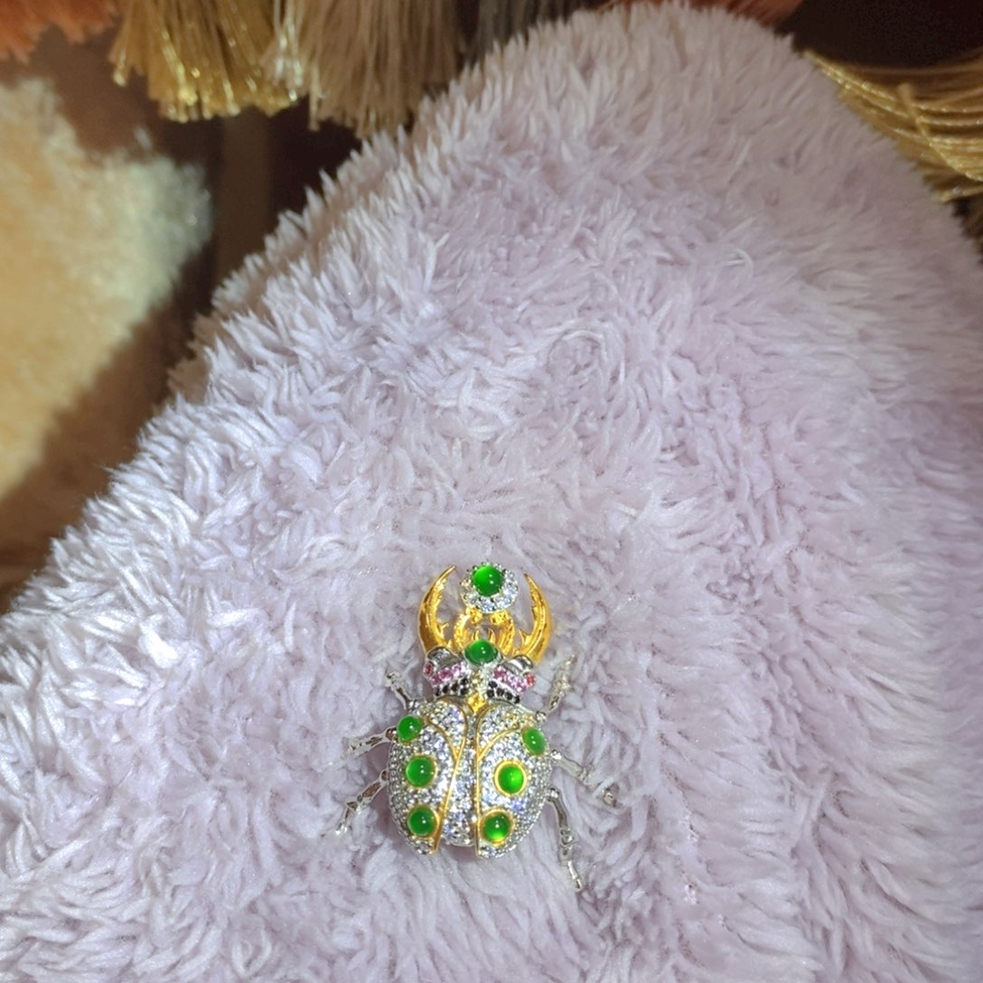 翡翠颈饰银S925镶嵌天然翡翠