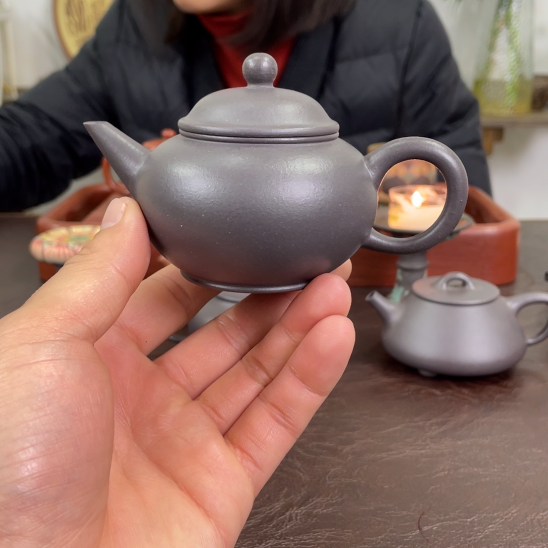 紫砂茶壶水平天青