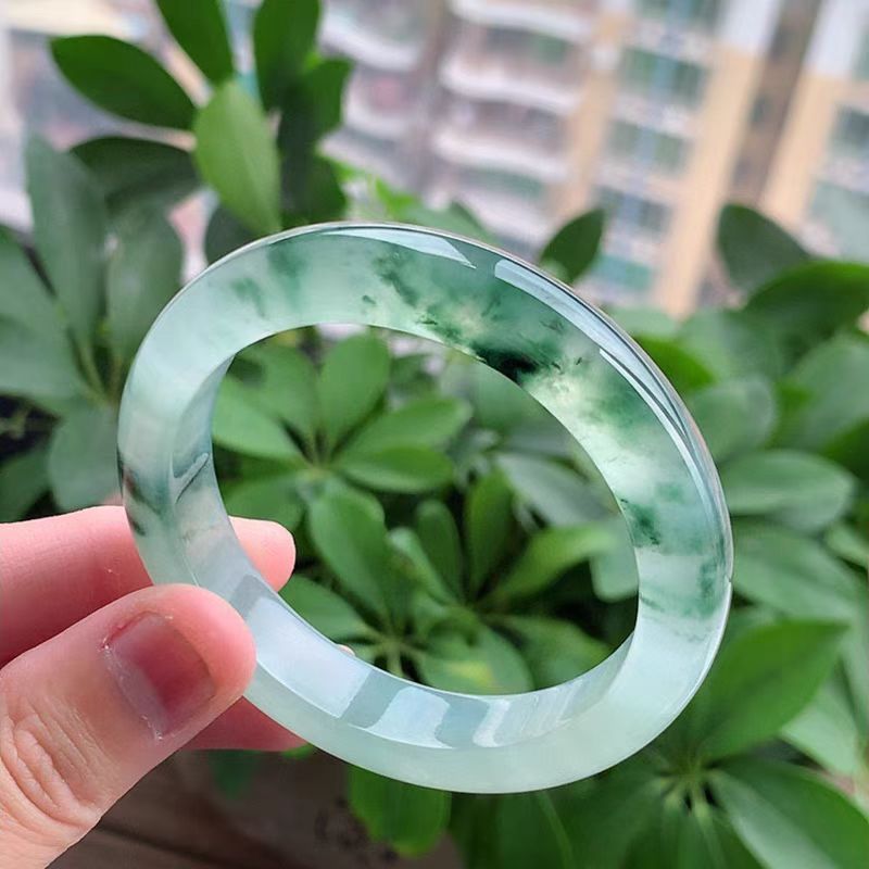 精品优质老坑飘花手镯