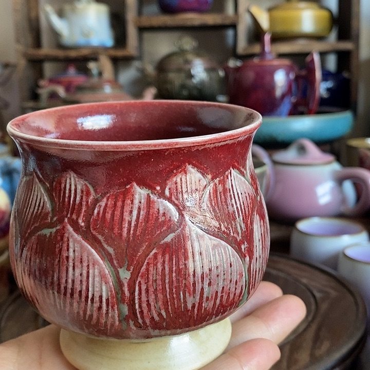 锅***儿中国神后钧瓷茶具