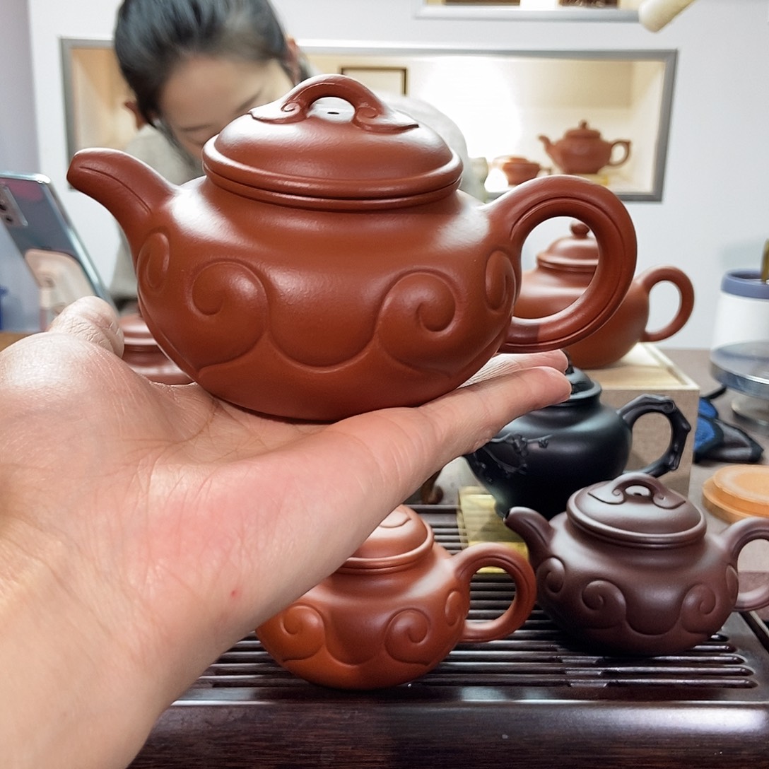 浩***宇茶壶紫砂朱泥大如意