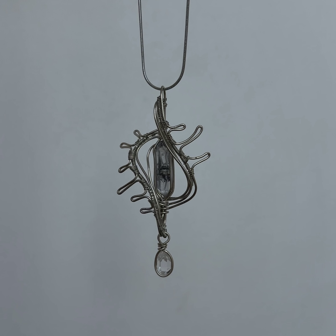 钛钢项链 手工制作白铜海螺首饰