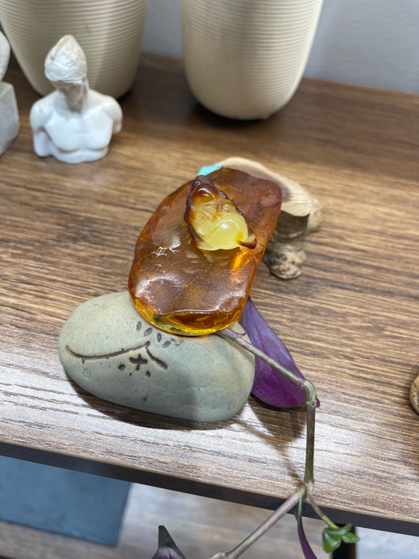 琥珀蜜蜡蝉意十足，个性雕刻创意
