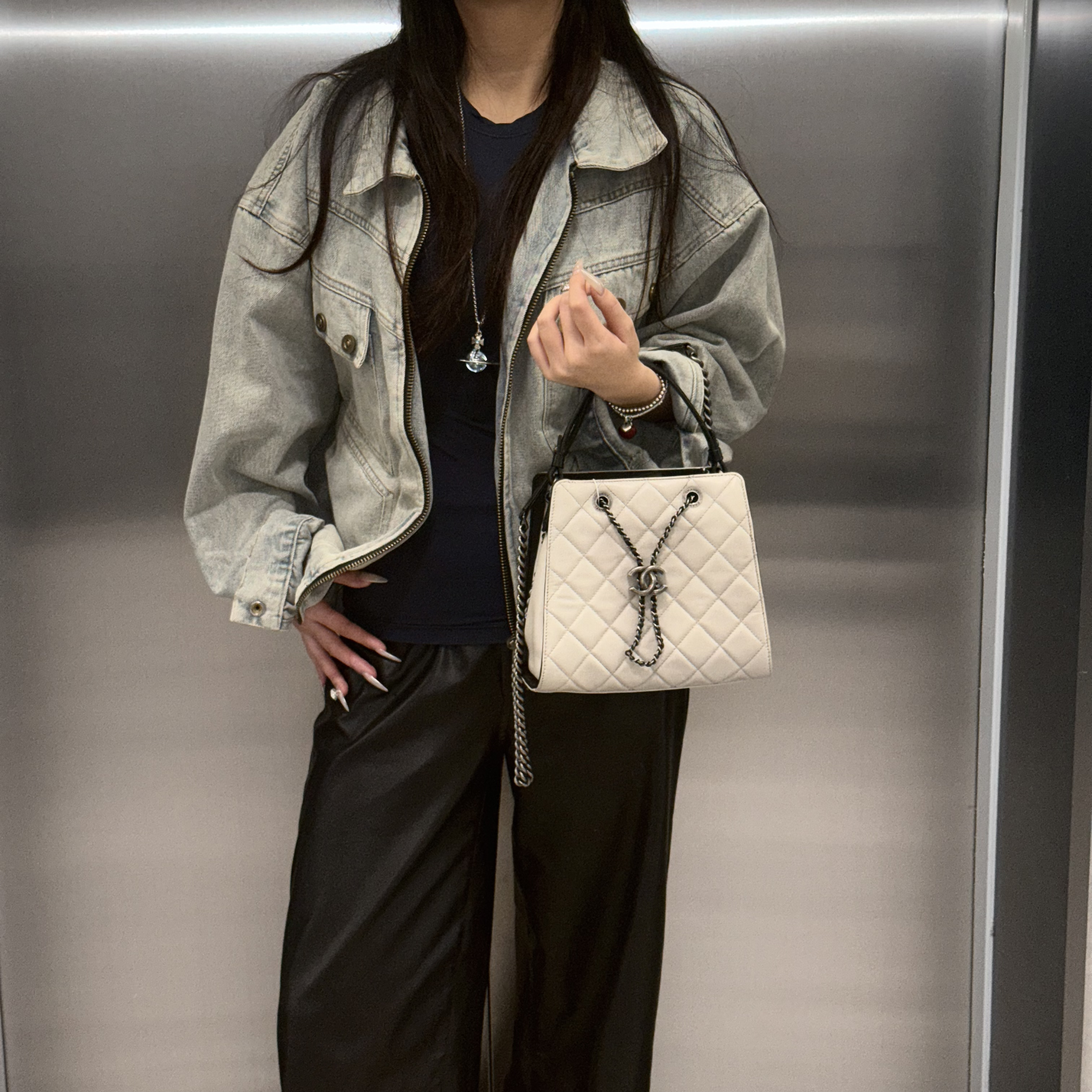 95新 Chanel/香奈儿 香奈儿手提斜挎包