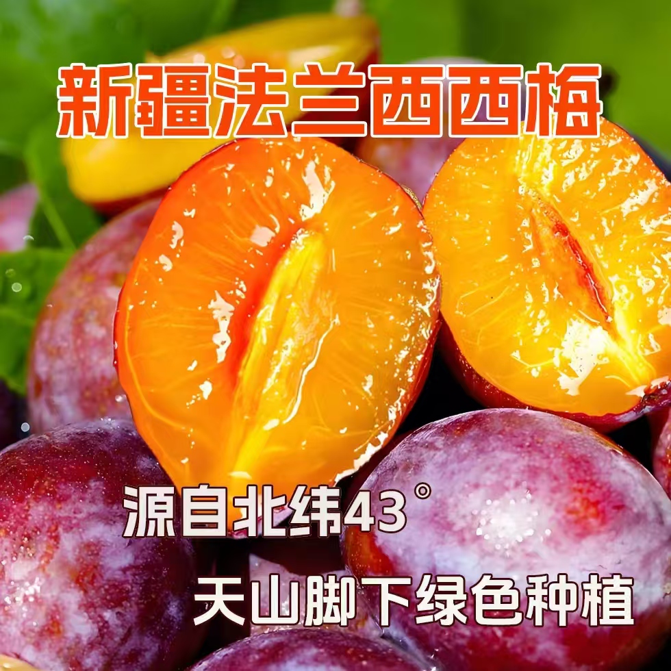 【播间专属2】夏天的果园 新疆伊犁绿色食品认证法兰西西梅甜蜜可口