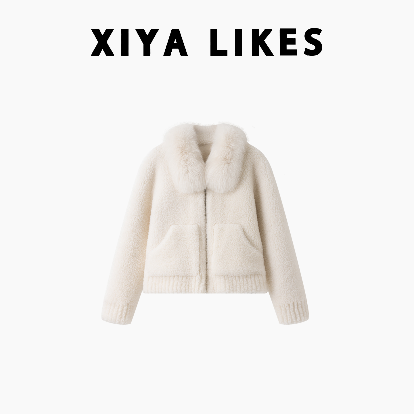 XIYA LIKES【北海道初雪】25新款毛领羊羔毛外套xyW512024