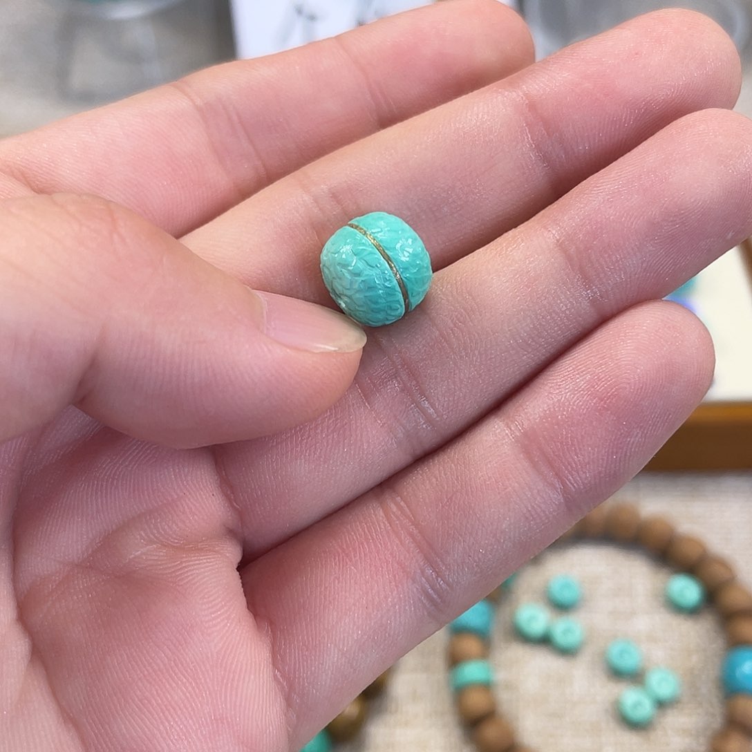 原生态湖北松配饰，直径10,5