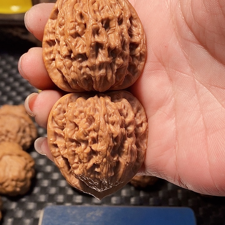 吊坠文玩核桃麦穗虎头，边40