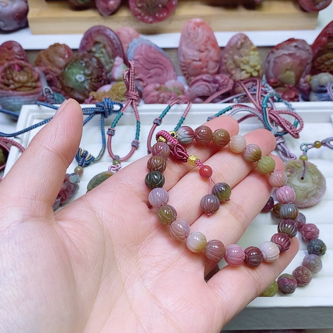 玛瑙/玉髓盐源玛瑙手链未镶嵌