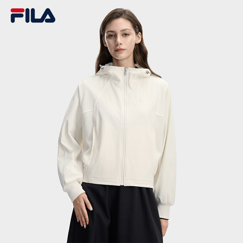 Fila/斐乐女子秋冬新款针织连帽外套时尚运动休闲简约F11W613505F