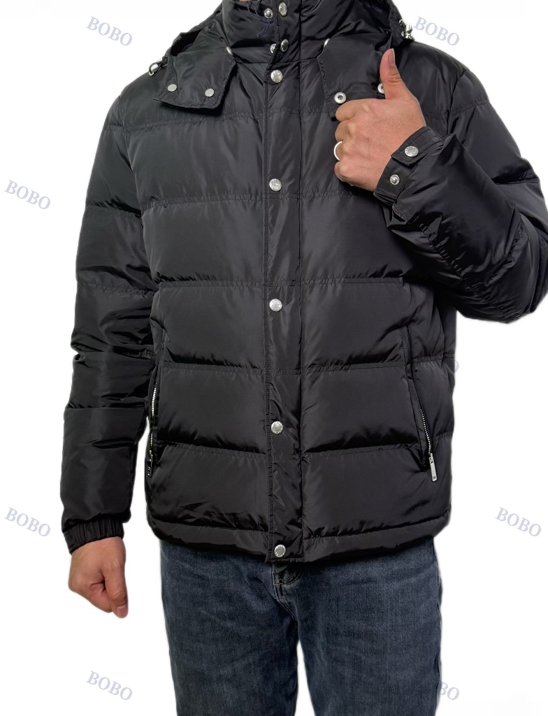 【BOBO推荐】2025 P家90白鹅男士可拆卸连帽羽绒服