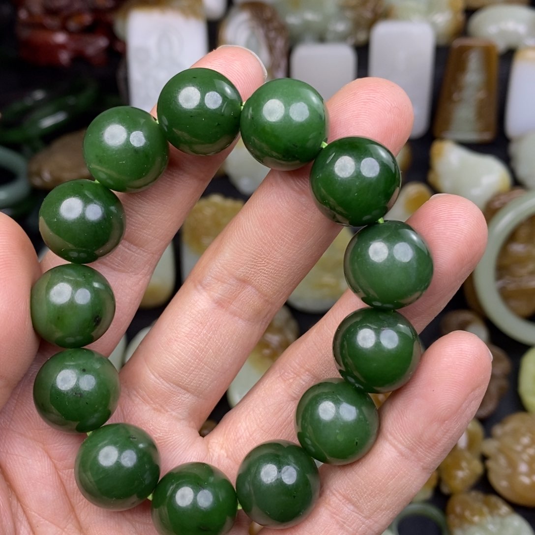 和田玉手串未镶嵌