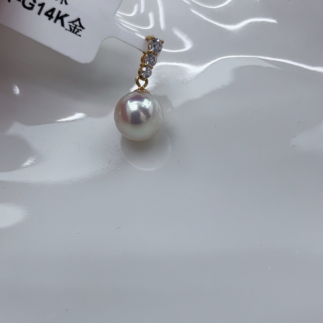 颈饰14K金镶嵌海水珍珠