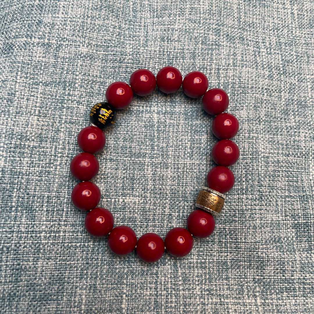 含辰砂工艺品红    zs  手串瑶轩堂精选高端 朱砂