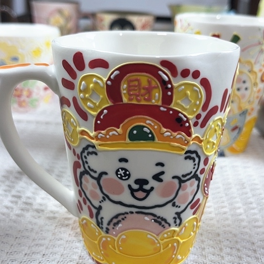 手绘高温釉下彩陶瓷