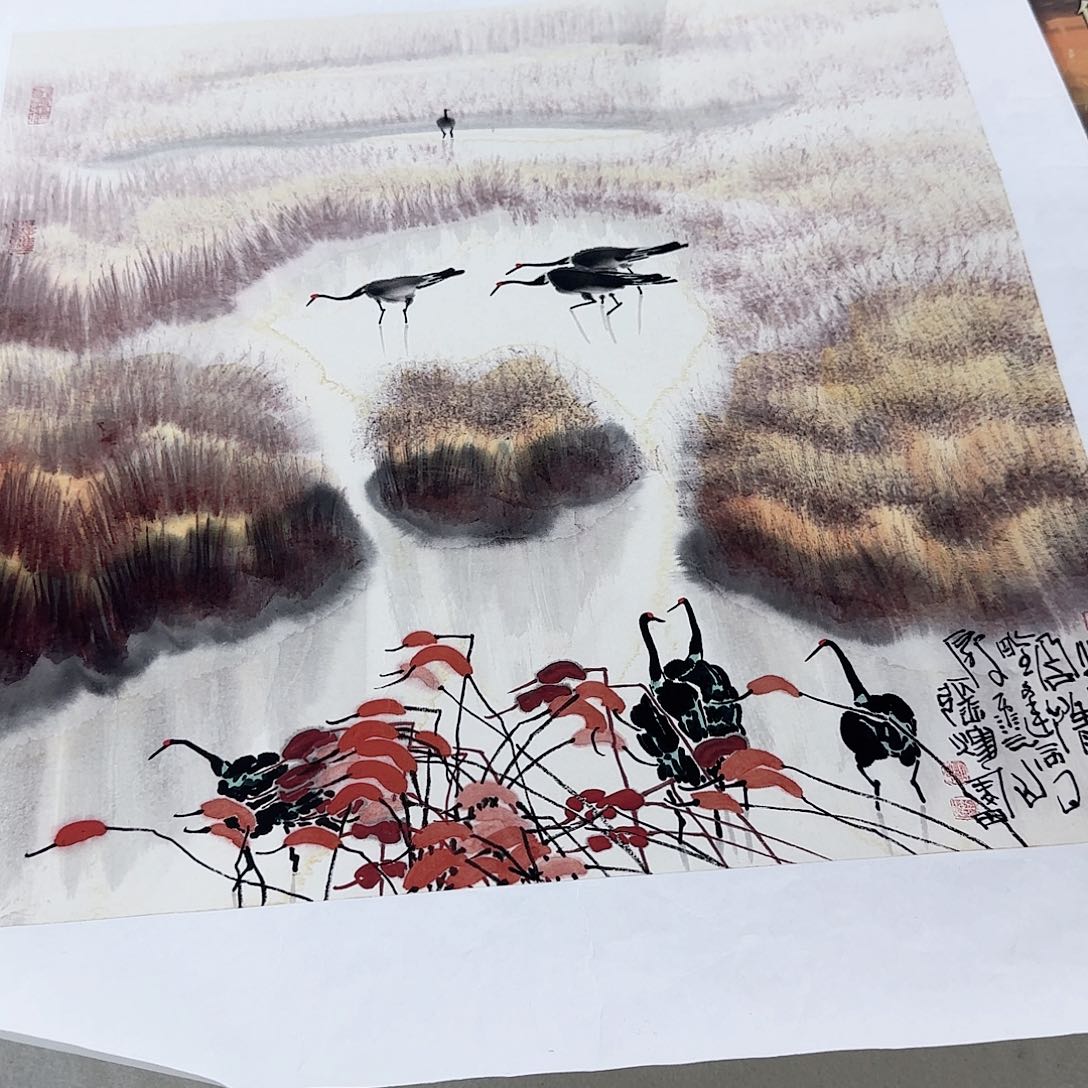 国画艺术家的作品