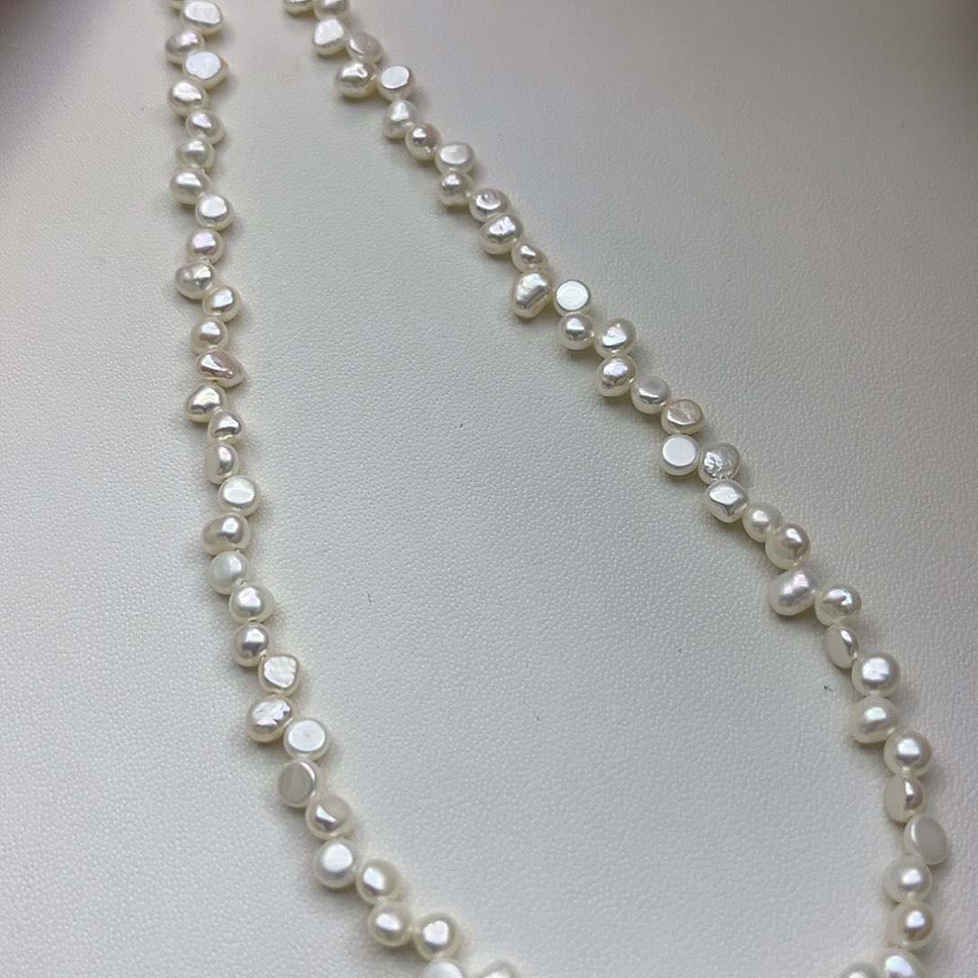 颈饰银S925镶嵌淡水珍珠