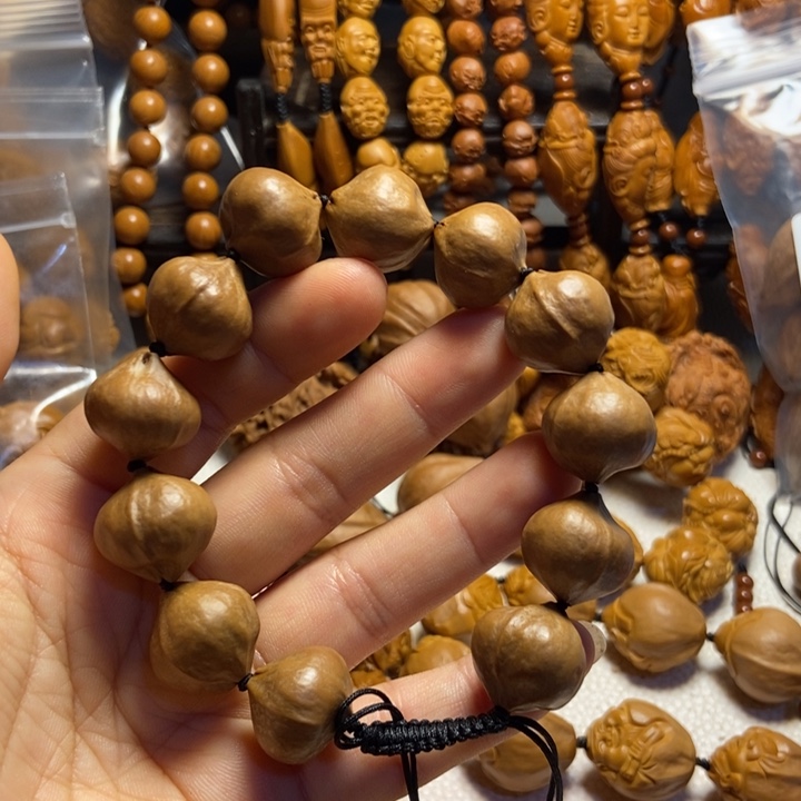 【闪购商品】橄榄核手串/手链蒜头素核1.8