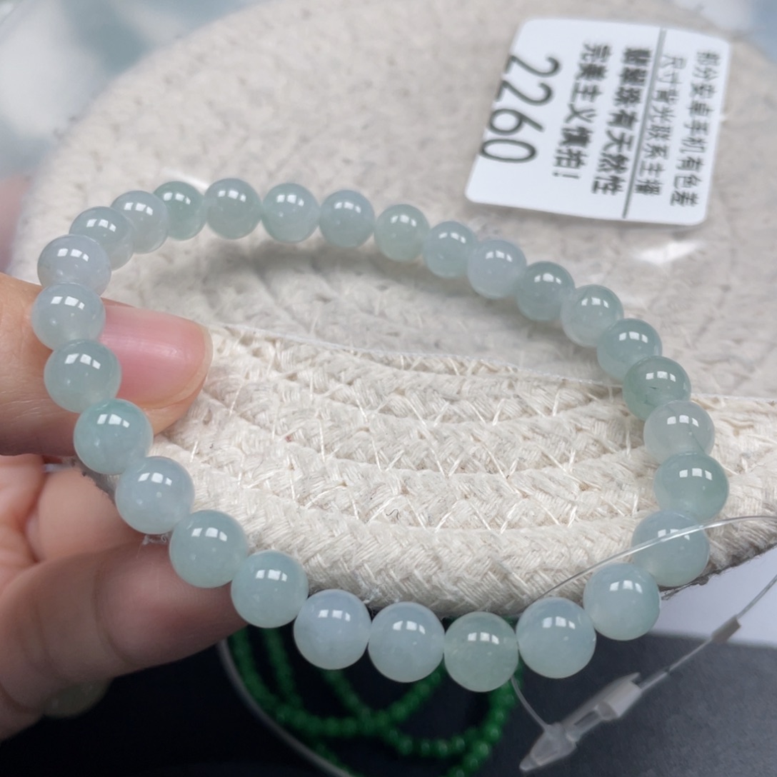 翡翠未镶嵌手链天然A货缅甸翡翠7