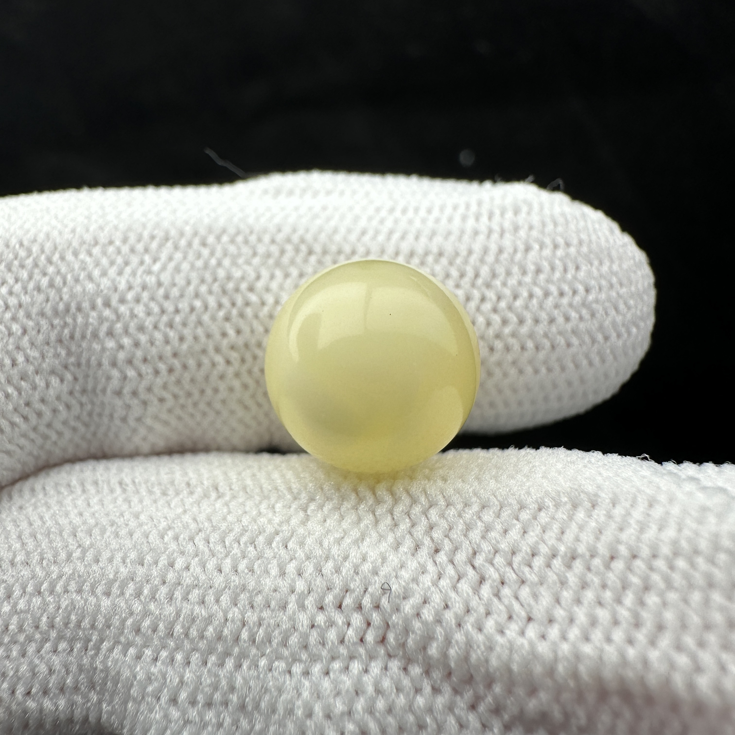 A3528天然原矿蜜蜡 白蜜圆珠11mm 一物一图假一罚十