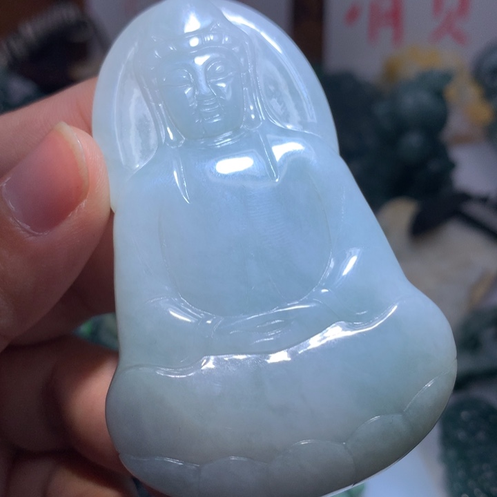 翡翠颈饰未镶嵌保真天然A货翡翠