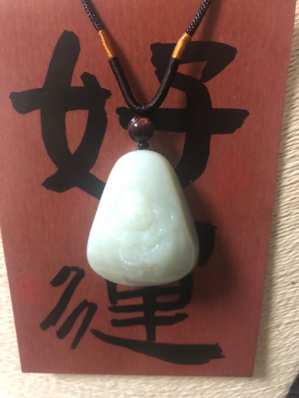 惊爆俄和田玉白玉开心弥勒吊坠白细亮孤品手慢无