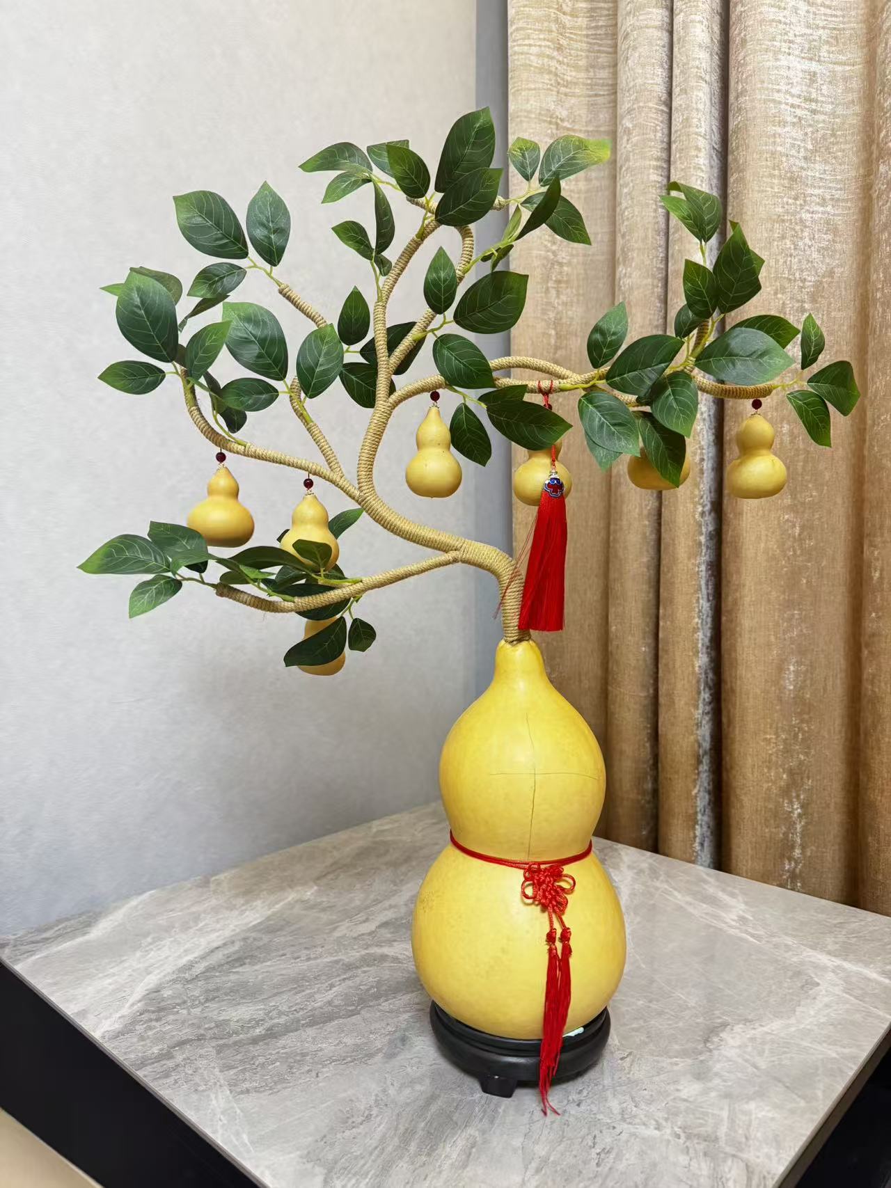 适合玄关电视机旁摆件新中式