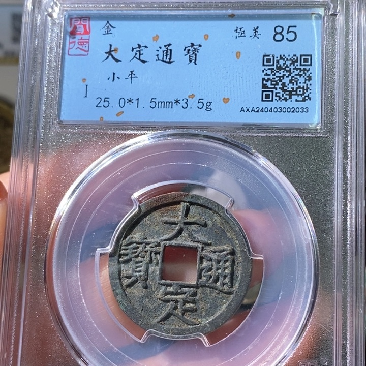 铜5大定通宝闻德85 2033