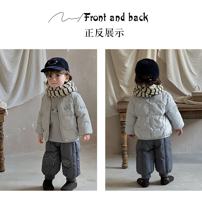 【衣乐】婴儿羽羽内胆秋冬新款宝宝轻薄90白鸭外套男儿童保暖外出服