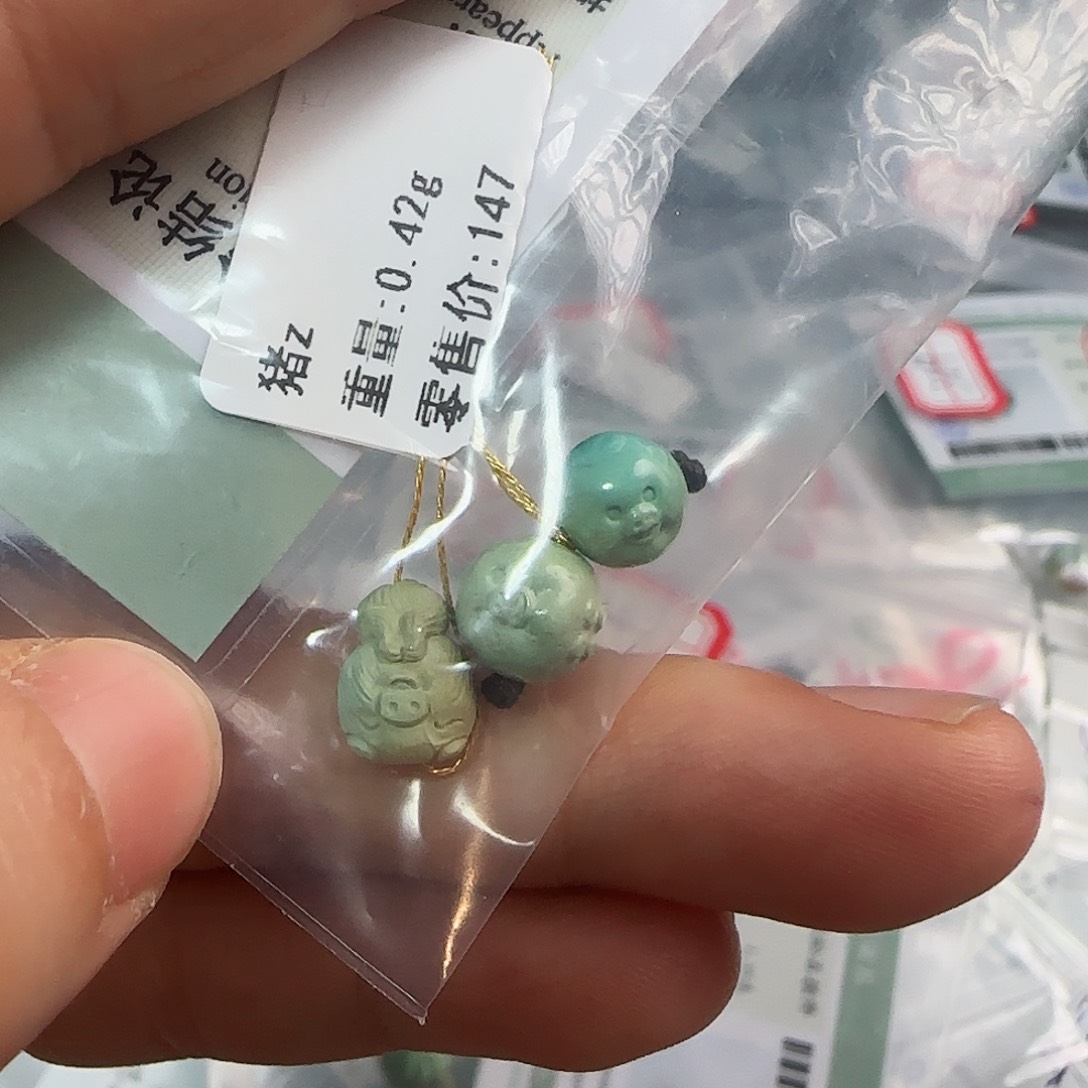 绿松石珠宝半成品未镶嵌