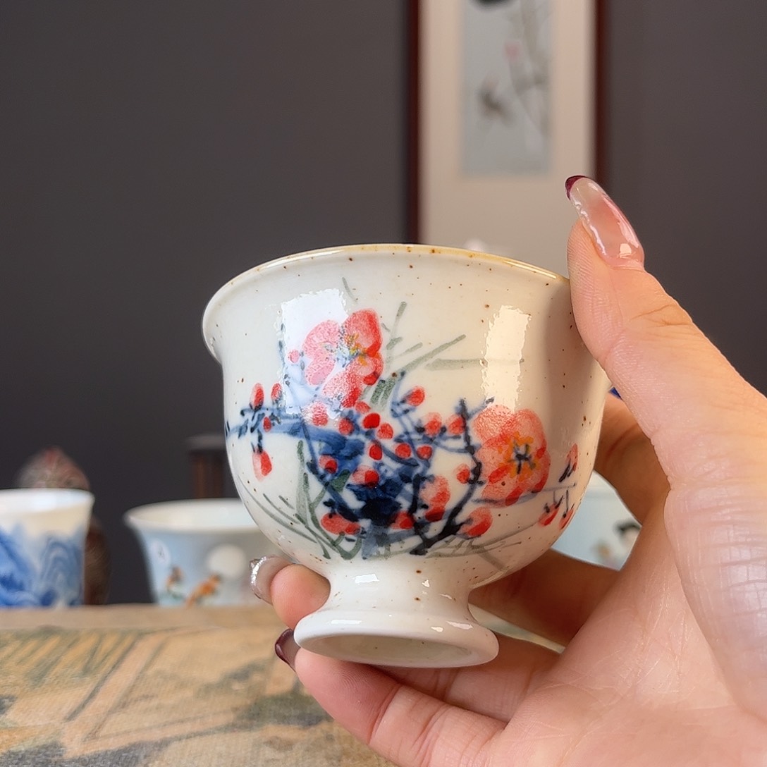 杯景德镇陶瓷茶杯多人