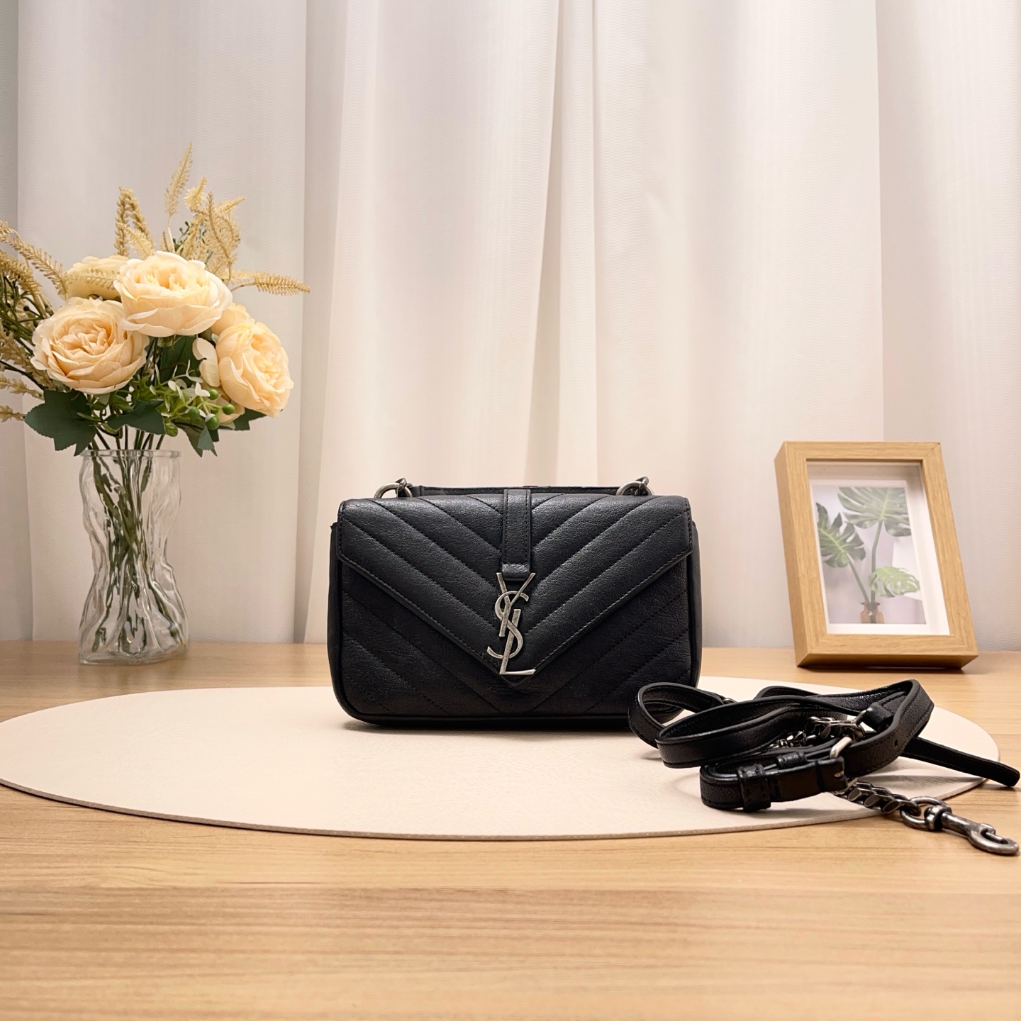 95新 YSL/圣罗兰 【九筒奢品】College/单肩包/1064