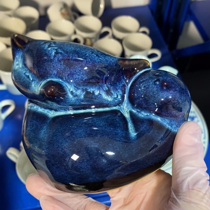 瓷片七厂窑变狐狸