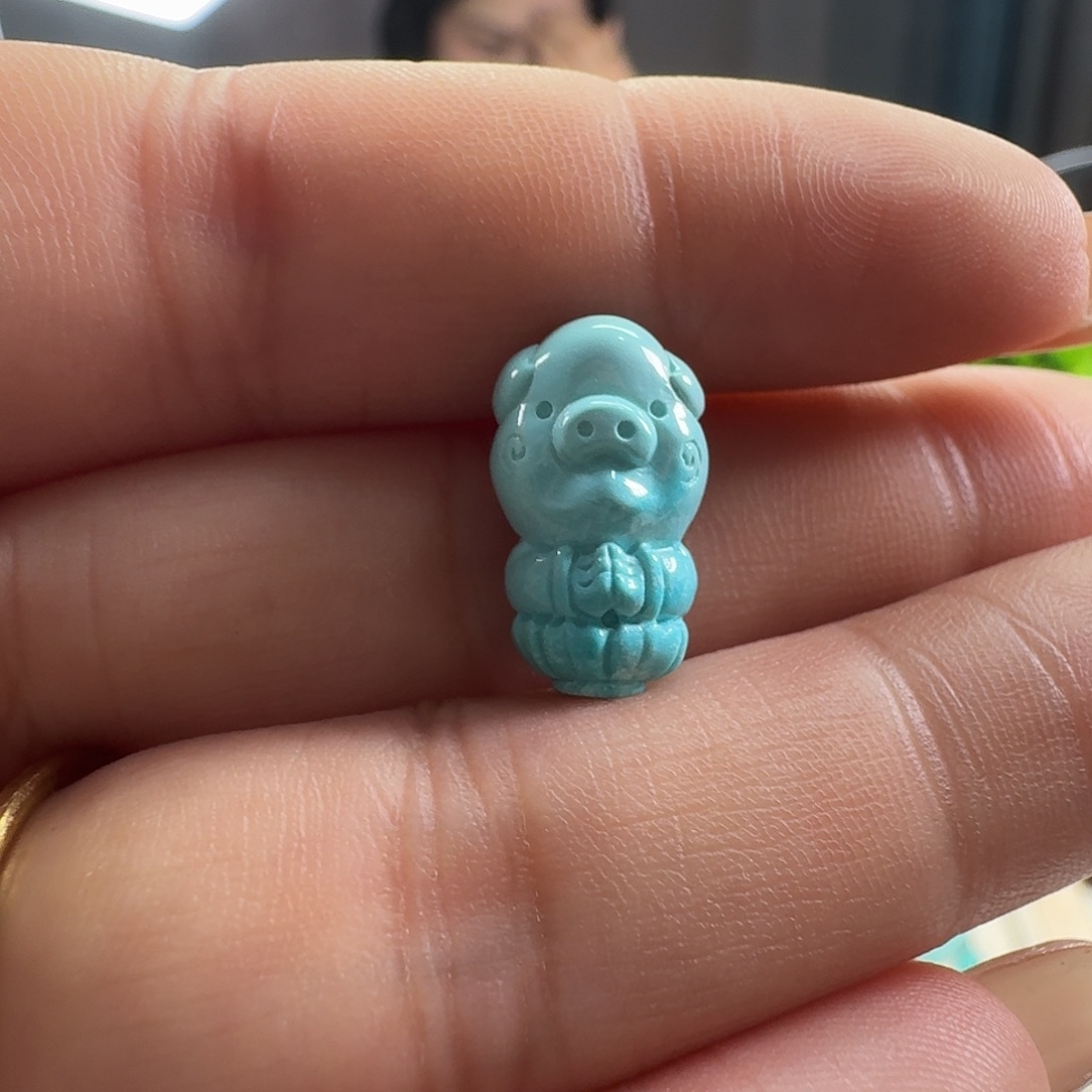 绿松石未镶嵌颈饰