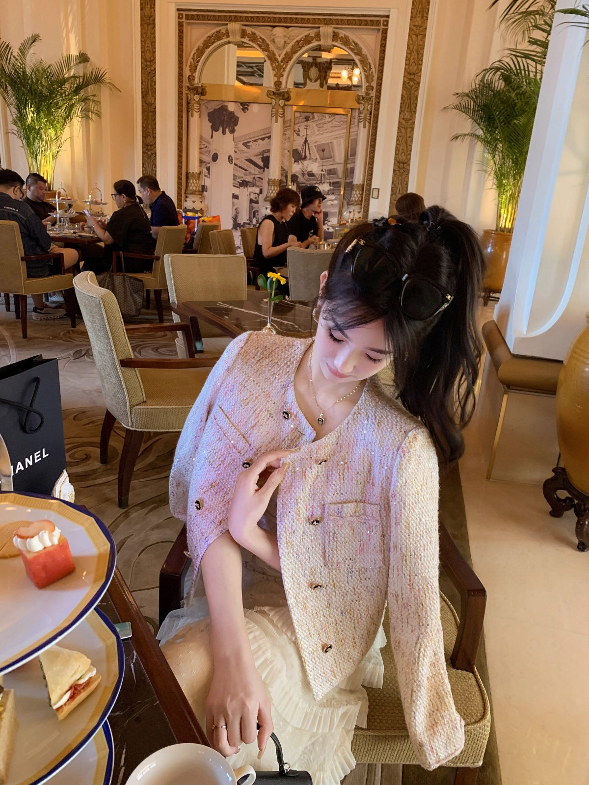 鱼兔子的兔子时尚减龄小香风短外套女2025秋季新款百搭显瘦外套
