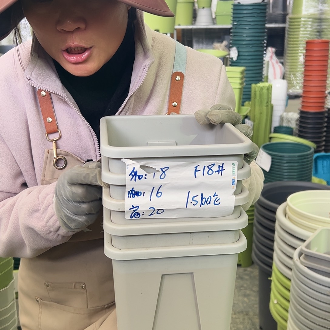 瑕疵方盆F18#灰白色5个无托