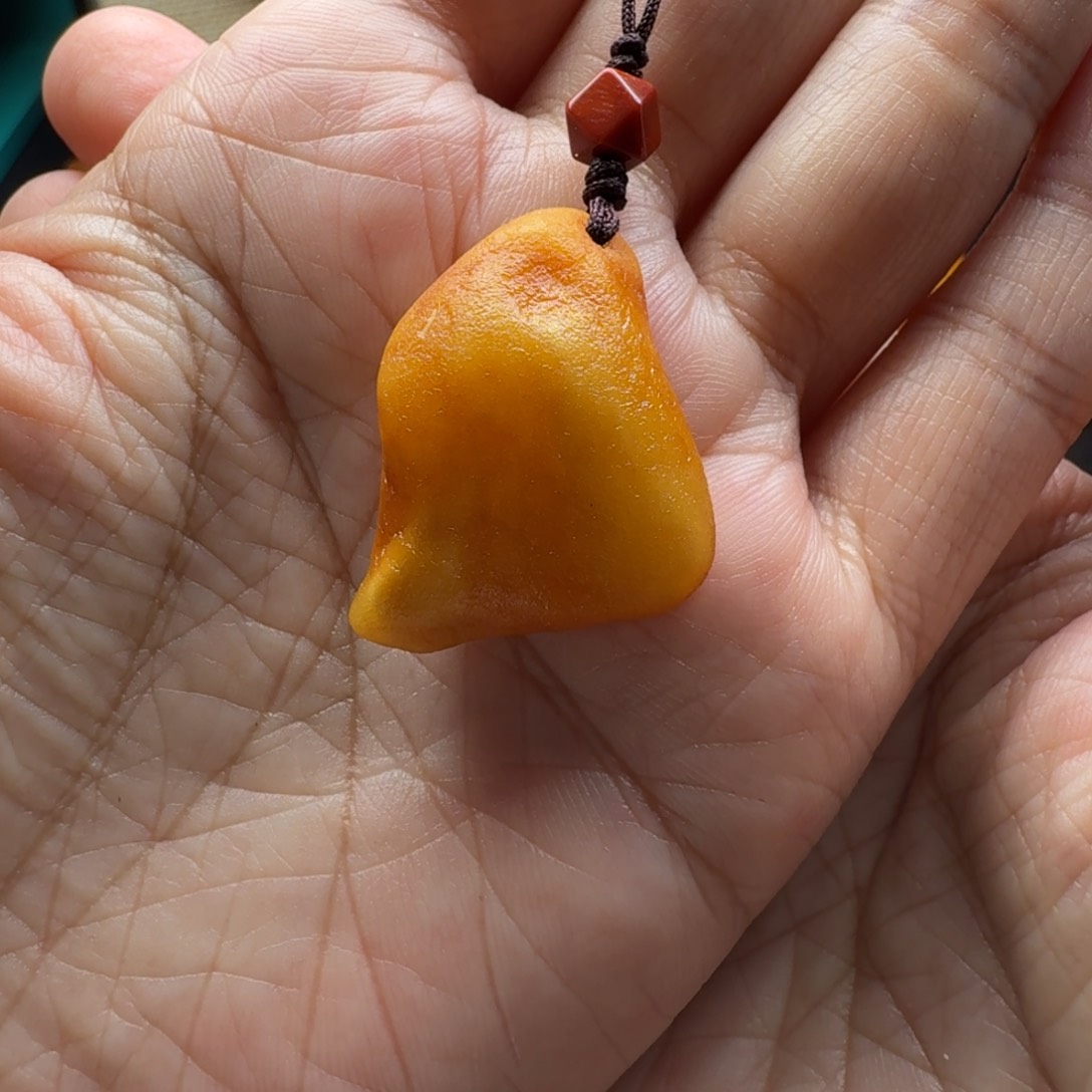 琥珀颈饰未镶嵌蜜蜡原石手机挂件